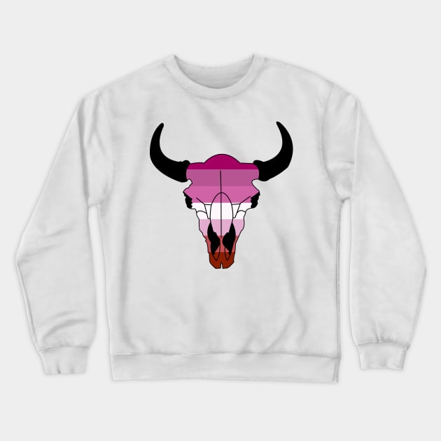 Bison Lesbian Pride! Crewneck Sweatshirt by somekindofguru